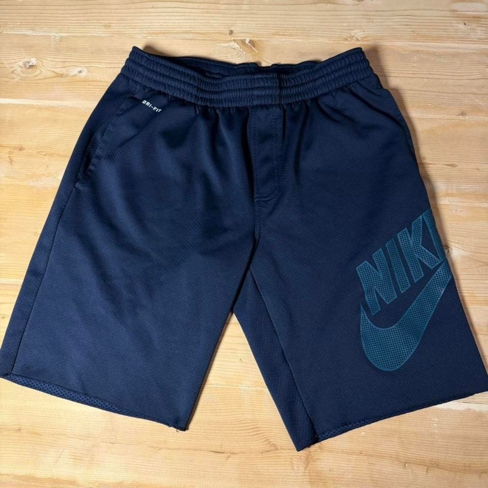 Nike SB Dri-FIT Mens Shorts Navy Blue Teal Logo Athletic Skateboarding Size S